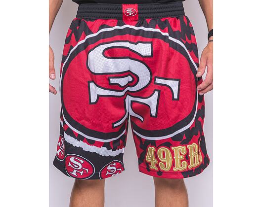 Kraťasy Mitchell & Ness NFL Jumbotron 2.0 Shorts San Francisco 49Ers Black / Red