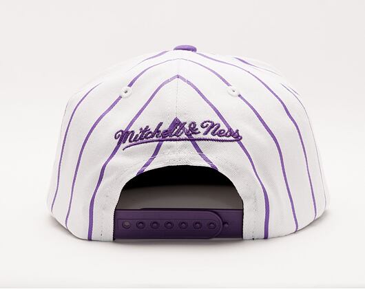 Kšiltovka Mitchell & Ness NCAA Retro Pinstripe Snapback Louisiana State University White