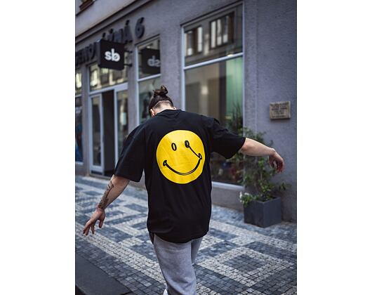Triko Karl Kani Chest Signature Smiley Print Tee black/yellow