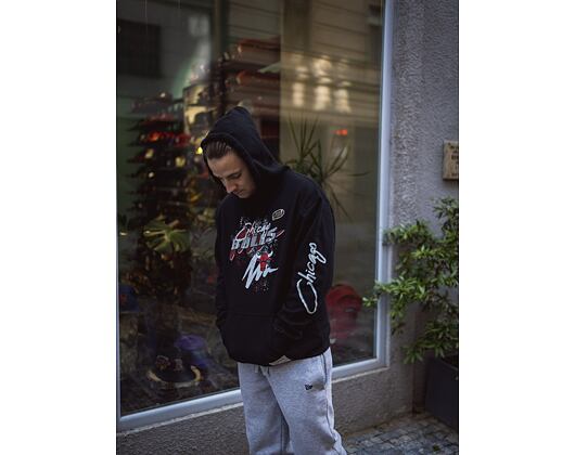 Mikina Mitchell & Ness Hyper Hoops Hoodie Chicago Bulls Black