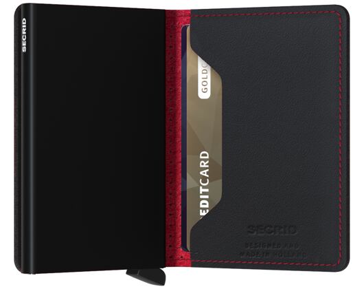 Peněženka Slimwallet Secrid Perforated Black-Red