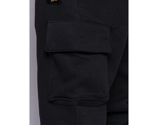 Tepláky New Era Seasonal Cargo Sweatpants Black / Yellow
