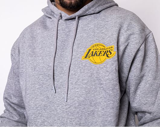 Mikina New Era NBA Half Logo Oversized Hoody Los Angeles Lakers Heather Grey