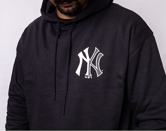 Mikina New Era MLB Half Logo Oversized Hoody New York Yankees Black/White