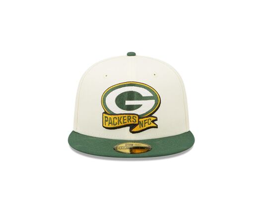 Kšiltovka New Era 59FIFTY NFL22 Sideline Green Bay Packers Off White / Team Color