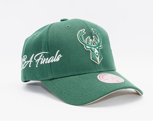 Kšiltovka Mitchell & Ness Champ Wrap Pro Snapback Milwaukee Bucks Green