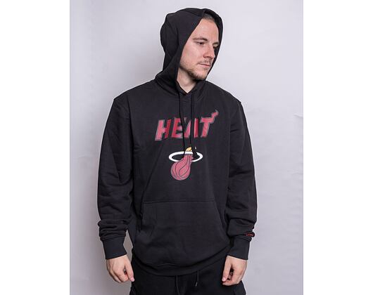 Mikina New Era Team Logo Pull Over Hoody Miami Heat Black