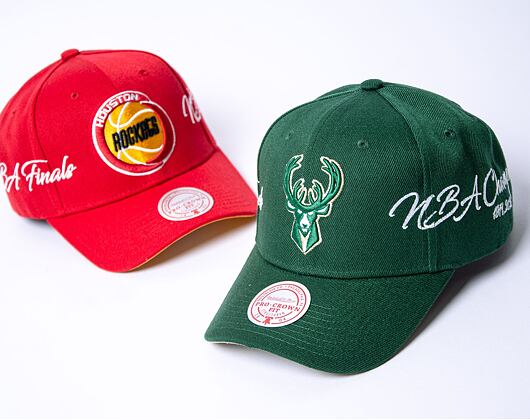 Kšiltovka Mitchell & Ness Champ Wrap Pro Snapback Milwaukee Bucks Green