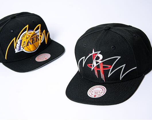 Kšiltovka Mitchell & Ness Shark Bite Snapback NBA Houston Rockets Black