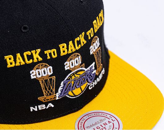 Kšiltovka Mitchell & Ness 00-03 Lakers Champs Snapback Hwc Los Angeles Lakers Black / Gold