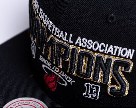 Kšiltovka Mitchell & Ness Nba Champs Snapback Hwc Miami Heat Black
