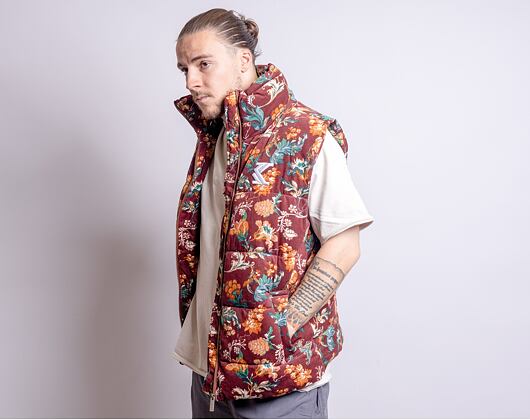 Vesta Karl Kani OG Corduroy Flower Puffer Vest Multicolor