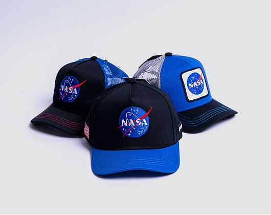 Kšiltovka Capslab NASA A-Frame CL/NASA/1/NAS2 Black / Royal Blue