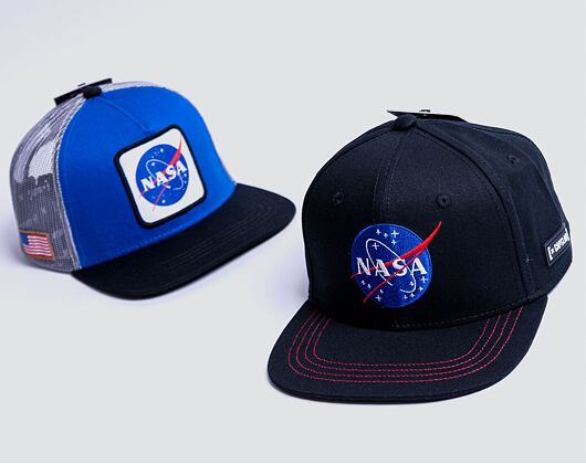 Kšiltovka Capslab NASA Snapback Trucker CL/NASA/1/US2 Black / Black
