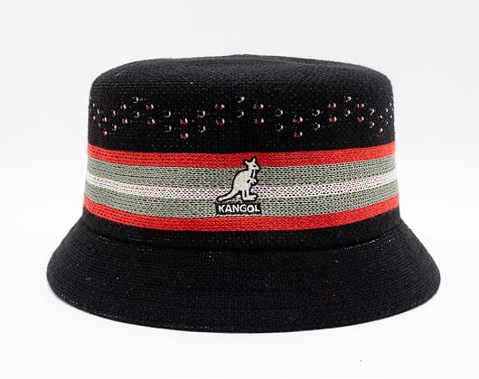 Klobouk Kangol Slick Stripe Bin Black
