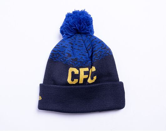 Kulich New Era Marl WordMark Beanie Chelsea FC Lion Crest Navy / Blue