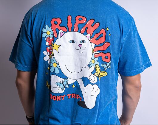 Triko Rip & Dip Don’t Trip Tee Cornflower Blue Mineral Wash