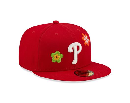 Kšiltovka New Era 59FIFTY MLB Floral Philadelphia Phillies Scarlet