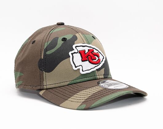 Kšiltovka New Era 9FORTY NFL Camo Kansas City Chiefs Woodland Camo