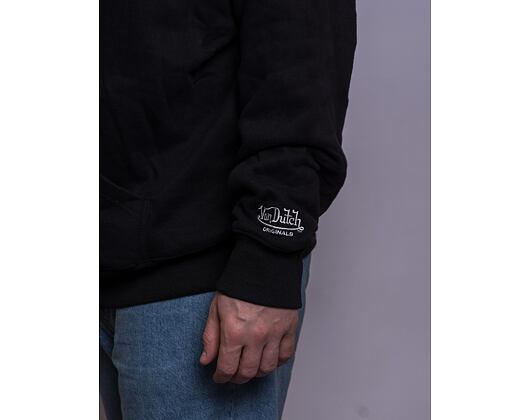 Mikina Von Dutch Matthew Sweatshirt French Terry Cotton Black
