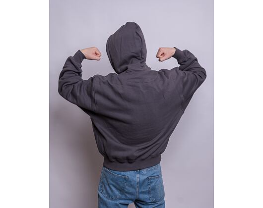 Mikina Karl Kani Small Signature OS Heavy Sweat Hoodie anthracite