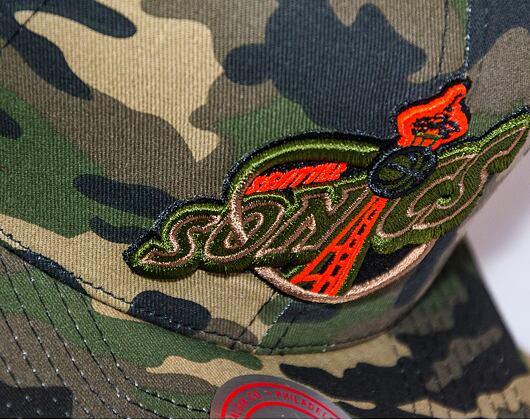 Kšiltovka Mitchell & Ness NEON CAMO POP SNAPBACK HWC Seattle Supersonics Camo