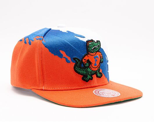 Kšiltovka Mitchell & Ness PAINTBRUSH SNAPBACK University Of Florida White / Orange