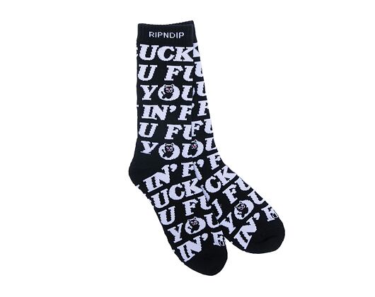Ponožky Rip & Dip Fuckin Fuck Socks Black