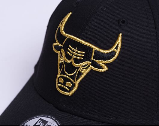 Kšiltovka New Era 9FORTY NBA Metallic Chicago Bulls Black