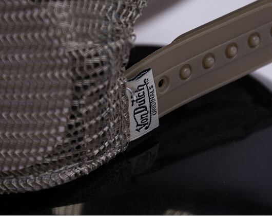 Kšiltovka Von Dutch Boston Trucker Cotton Twill Stone/Grey