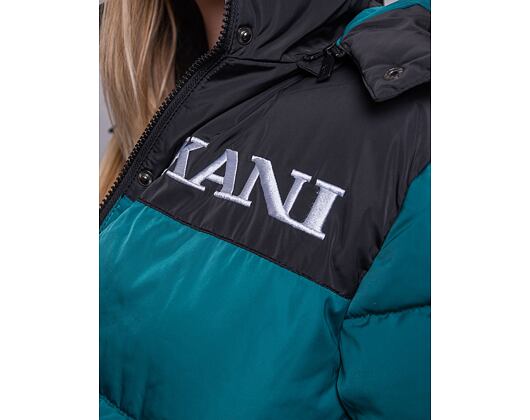 Dámská Bunda Karl Kani Retro Puffer Jacket dark green/black