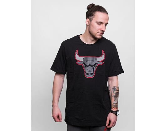 Triko New Era NBA Outline Logo Tee Chicago Bulls Black/Red