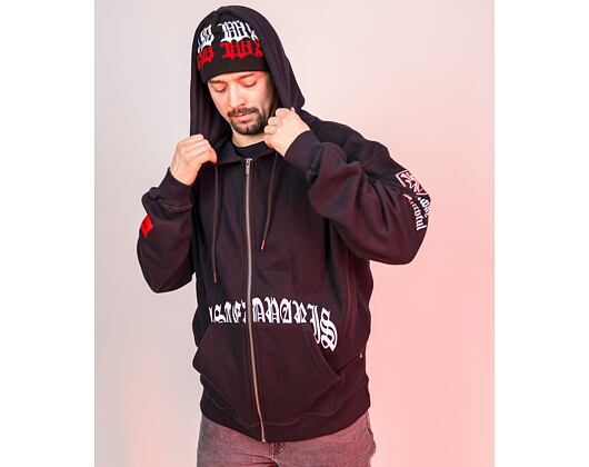 Mikina Wasted Paris Hoodie Zip 10 years - Black