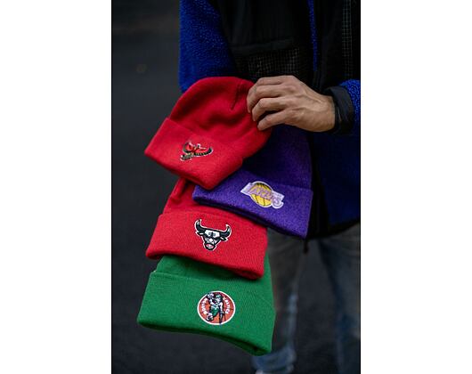 Kulich Mitchell & Ness FANDOM KNIT BEANIE HWC Chicago Bulls Red
