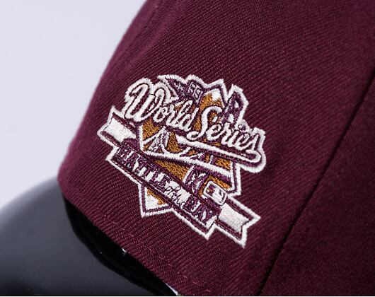 Kšiltovka New Era 59FIFTY MLB WS Sidepatch Trail Mix Oakland Athletics Frosted Burgundy