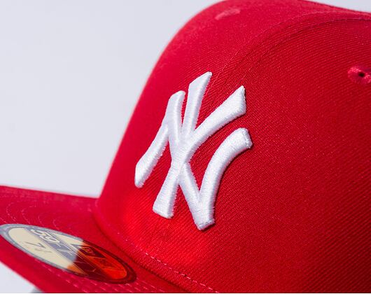 Kšiltovka New Era - MLB Basic 59FIFTY - NY Yankees - Scarlet / White
