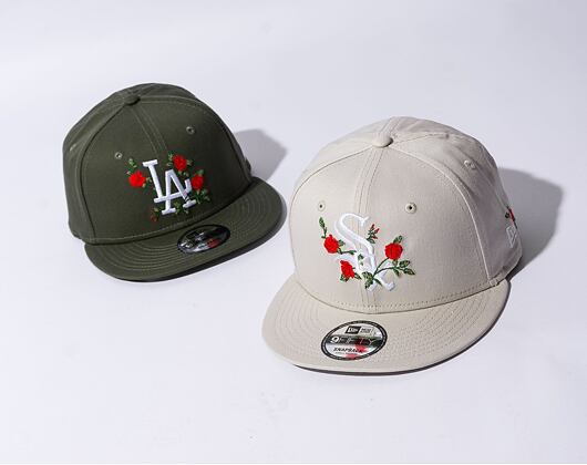 Kšiltovka New Era 9FIFTY MLB Flower Chicago White Sox Stone