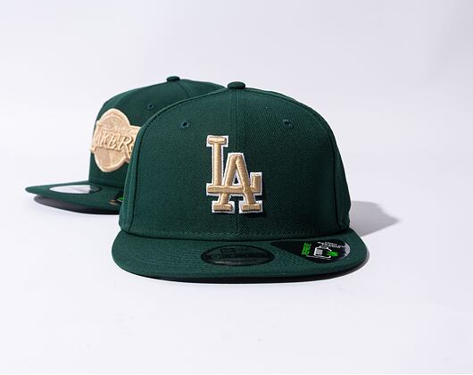 Kšiltovka New Era 9FIFTY MLB Repreve Los Angeles Dodgers Dark Green / Oat Milk