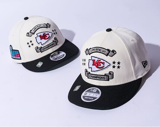 Kšiltovka New Era 9FIFTY Low Profile NFL22 Super Bowl LVII Champions Kansas City Chiefs Off-White