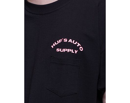 Triko HUF Chop Shop Pocket T-Shirt Black