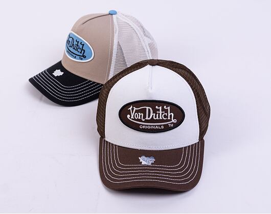 Kšiltovka Von Dutch Trucker Boston White/Brown