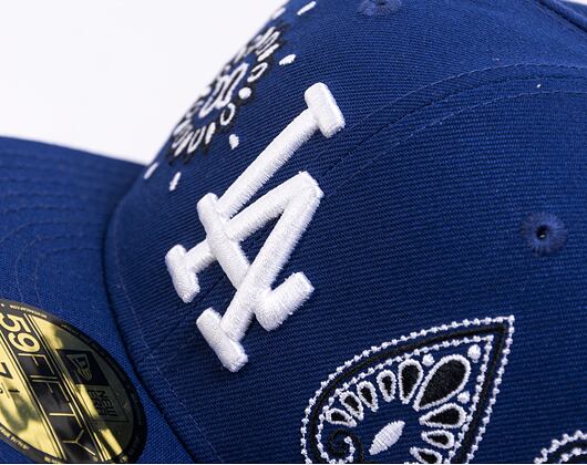 Kšiltovka New Era 59FIFTY MLB All-Over-Paisley Los Angeles Dodgers Team Color / Optic White