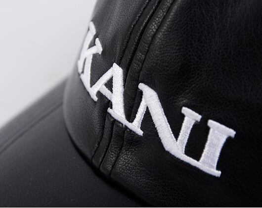 Kšiltovka Karl Kani Retro Fake Leather Cap black