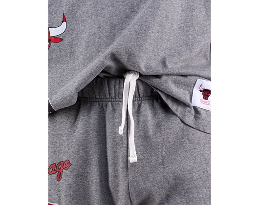Tepláky Mitchell & Ness NBA M&N CITY COLLECTION FLEECE PANT BULLS Grey Heather