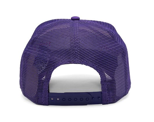 Kšiltovka New Era - NBA Team Clear 9FORTY Trucker - LA Lakers - White / Red