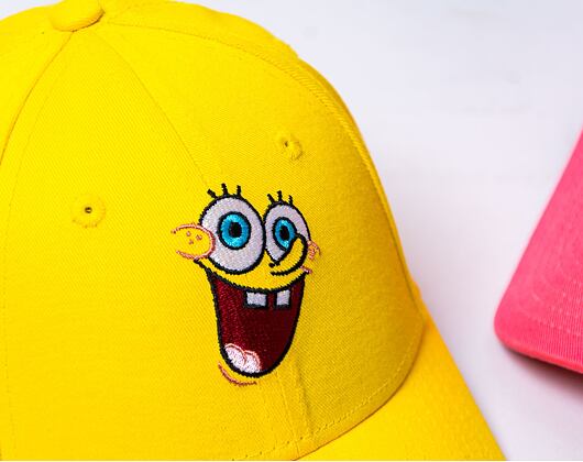 Dětská kšiltovka New Era 9FORTY Kids Spongebob Black on Black Official Yellow