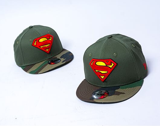 Dětská kšiltovka New Era 9FIFTY Kids DC Camo Superman New Olive