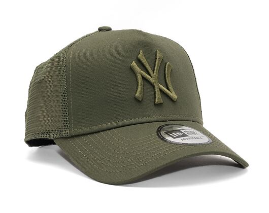 Kšiltovka New Era 9FORTY A-Frame Trucker MLB Tonal Mesh New York Yankees Olive
