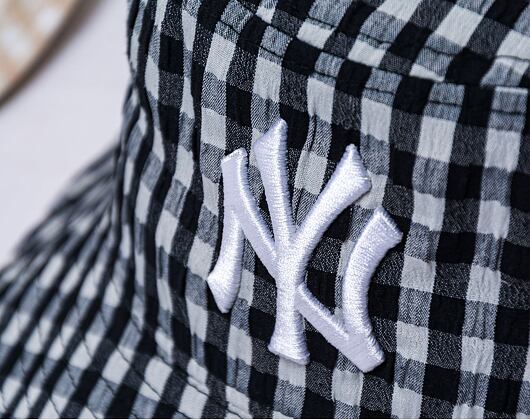 Dámský klobouk New Era MLB Womens Gingham Tapered Bucket New York Yankees Black