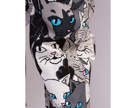 Kalhoty RIP N DIP Family Tree Wige leg Cotton Twill Pants Black